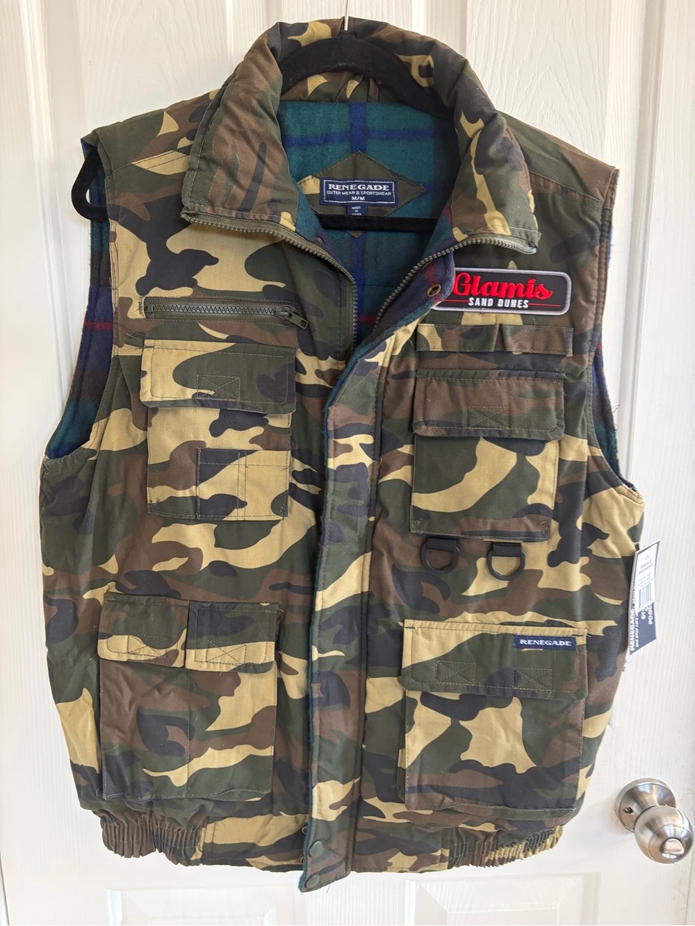 NWT Renegade Sportware Camo Glamis Sand Dunes    Utility Vest Size M